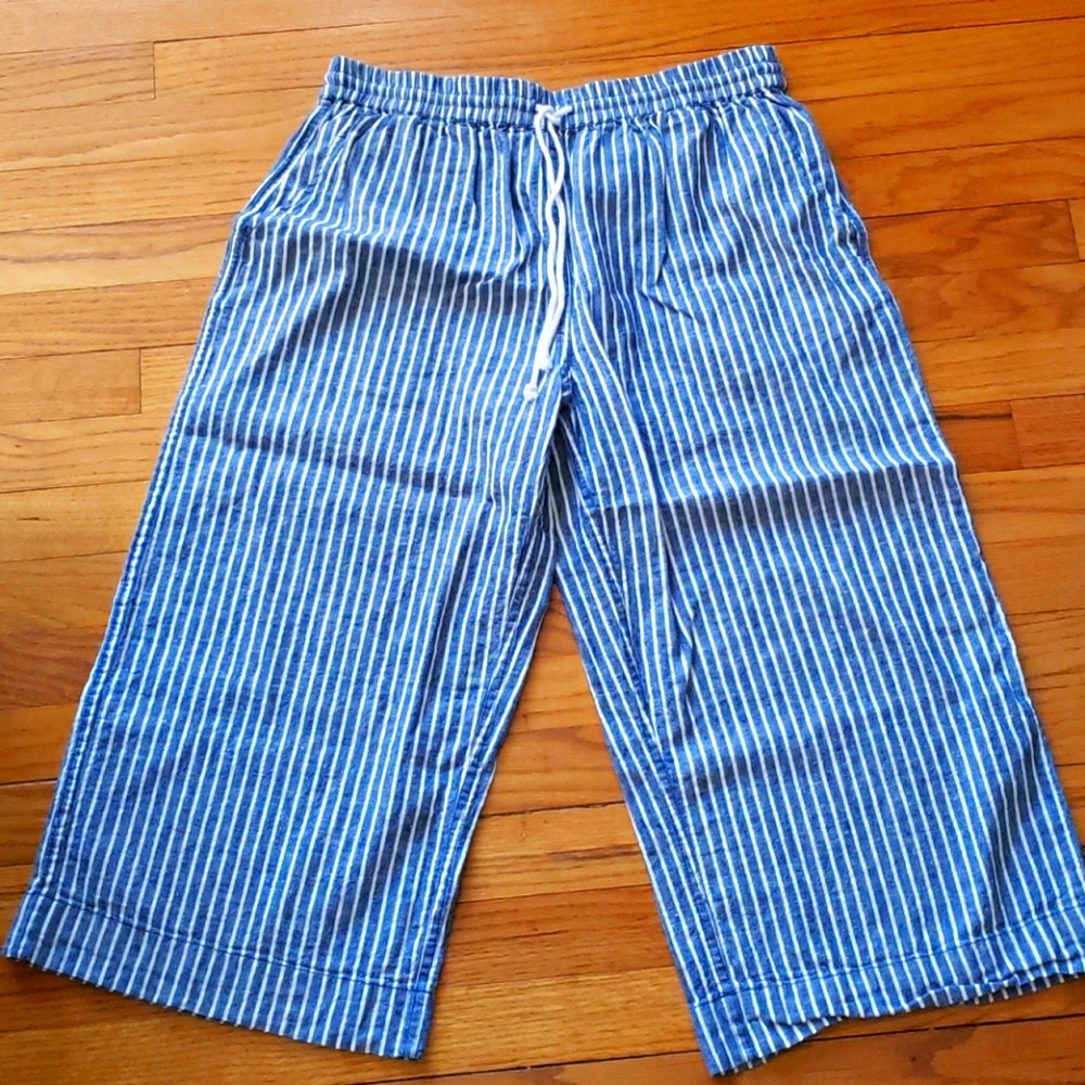 High waist linen pants